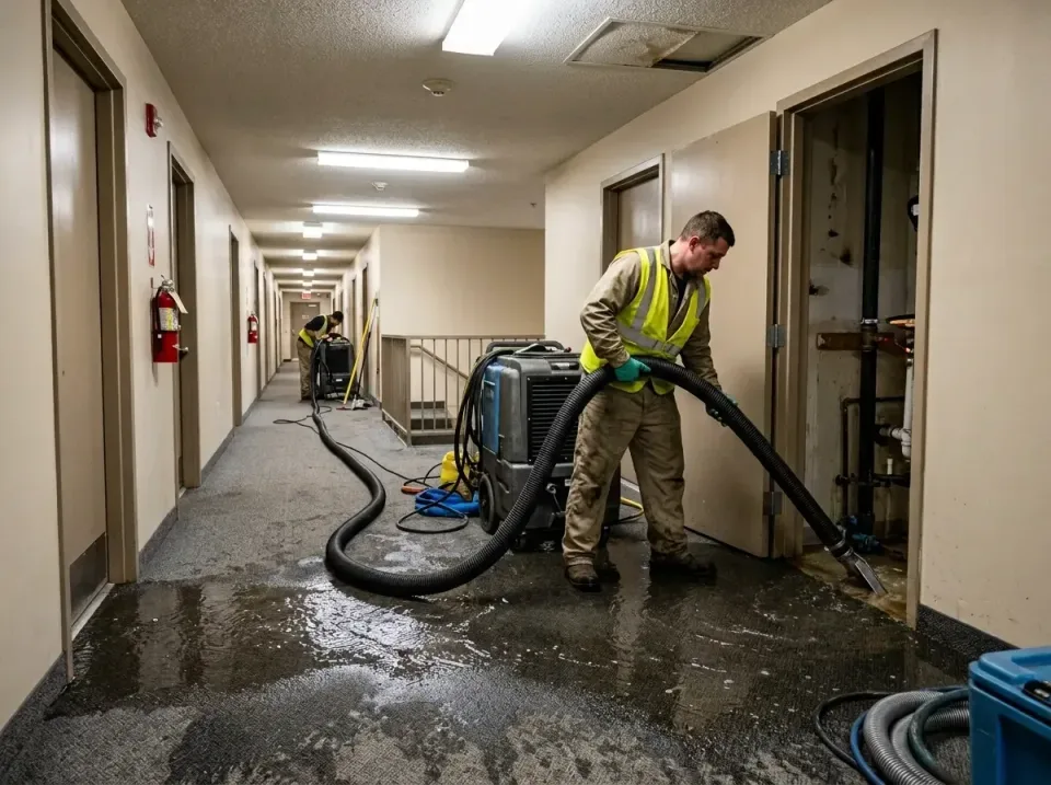 multi-unit-apartment-hallway-f-005 — frequently asked questions, Emergency Burst Pipe Water Extraction & Removal in Los Chav…